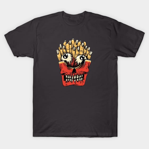 CREEPY FINGER FRIES T-Shirt by Unikk.clo